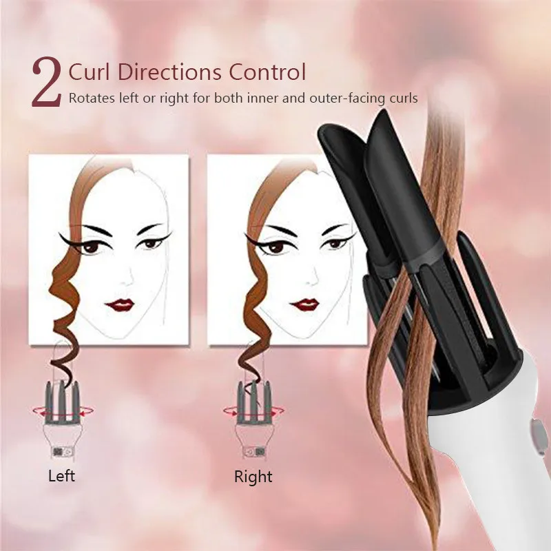 Curling Iron Automatic Hair Curler Ceramic Professional Auto Wand Curling Iron 28 mm Inch Barrel Dual Voltage