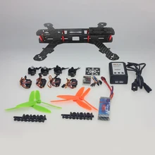 JMT 4 Axis Aircraft Kit with Carbon Fiber Frame Motor ESC QQ Flight Controller Battery 6Ch