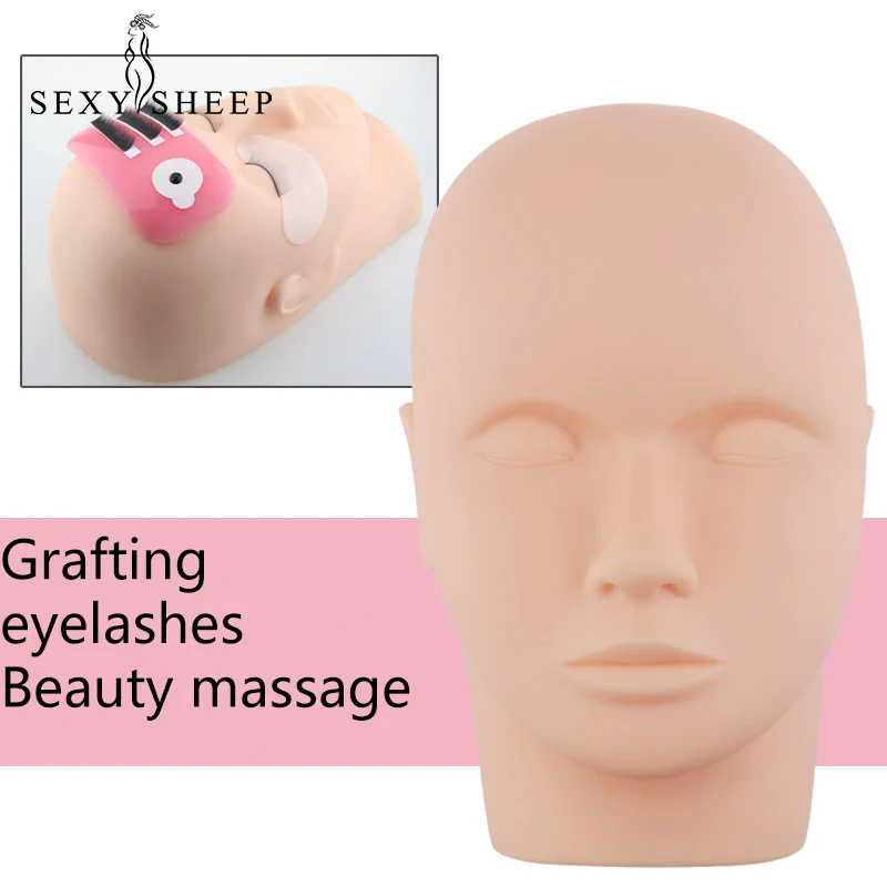 

Grafting eyelash head mold Mannequin head beauty exercise Facial massage tattoo dummy head