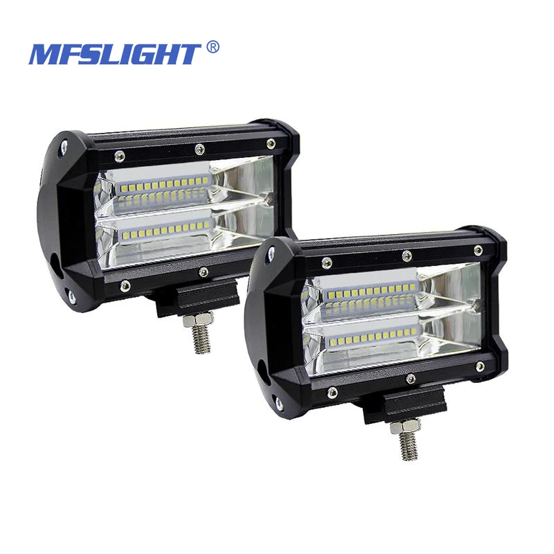 

5 INCH 72W Two rows 24 spot light LED Bar Driving Lamp Trucks Working Lights For Jeep Off-road car Tractor roof