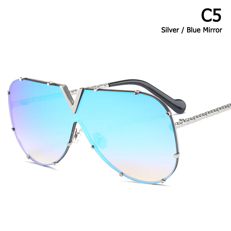 JackJad Модные солнцезащитные очки в авиационном стиле мужские и женские роскошные дизайнерские солнцезащитные очки Oculos De Sol 18001 - Цвет линз: C5