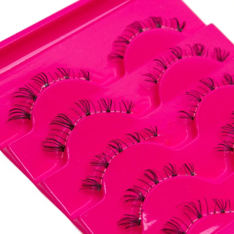 

Under Eyelash 5 Pairs 2 Trays Eyelash Extensions 3D Mink Lash Volume Eyelashes False Lashes Individual Lash Faux Lashes 12 Lines