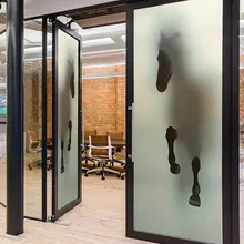 3D Художественная витражная пленка с изображением лошади оленя, наклейки на окна, статические самоклеящиеся на заказ для ванной, офиса, двери, дома, декоративные