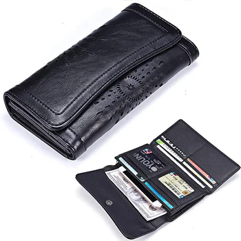 

PU Leather Women's Wallets Female Party Clutch Bag Hasp Long HandBag Card Holder with Inner Zipper Coin Purse Money Bag