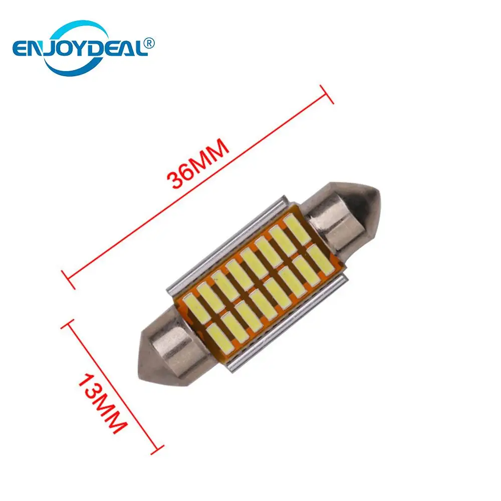 10 шт. двойной наконечник 4014SMD автомобильная светодиодная купольная Гирлянда для