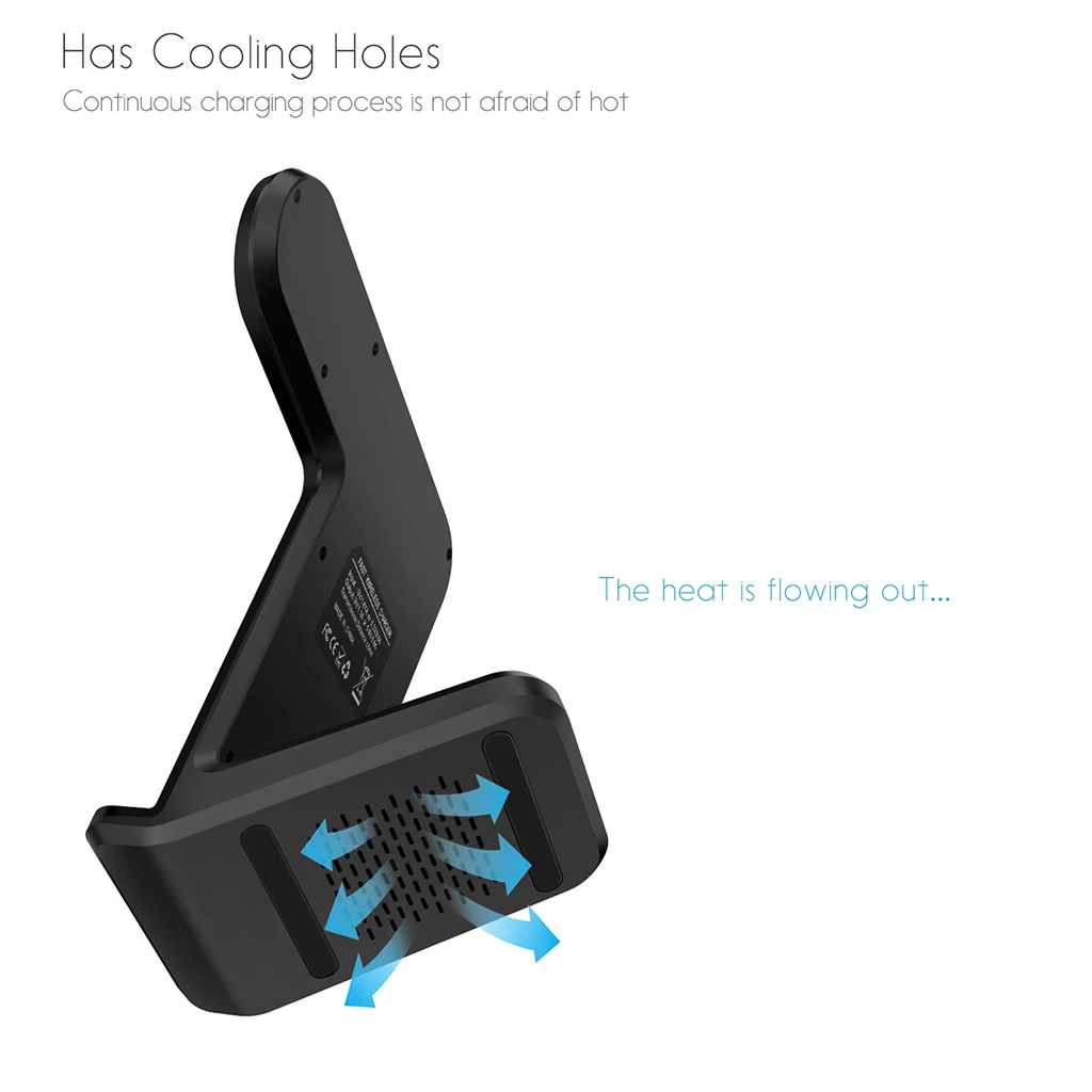  2 To 1 Wireless Charger phone holder stand For Apple Watch 2 3 iphone X XS MAX XR 8 Plus iwatch fas