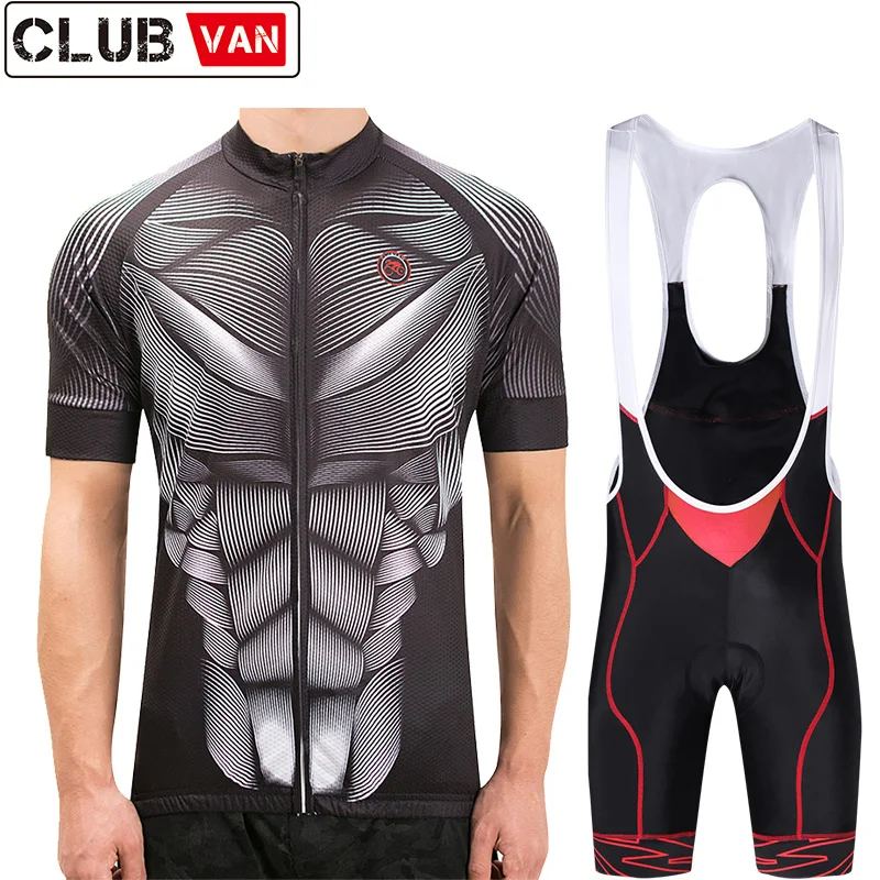 clubvan Summer Short Sleeve Cycling Set Mountain Bike Clothing Breathable Bicycle Jerseys Clothes Maillot Ropa Ciclismo#A15