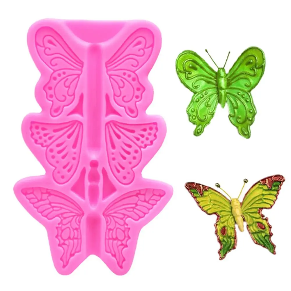 3D Butterfly Shaped Silicone Mold Fondant Cake Mold Bakeware Baking