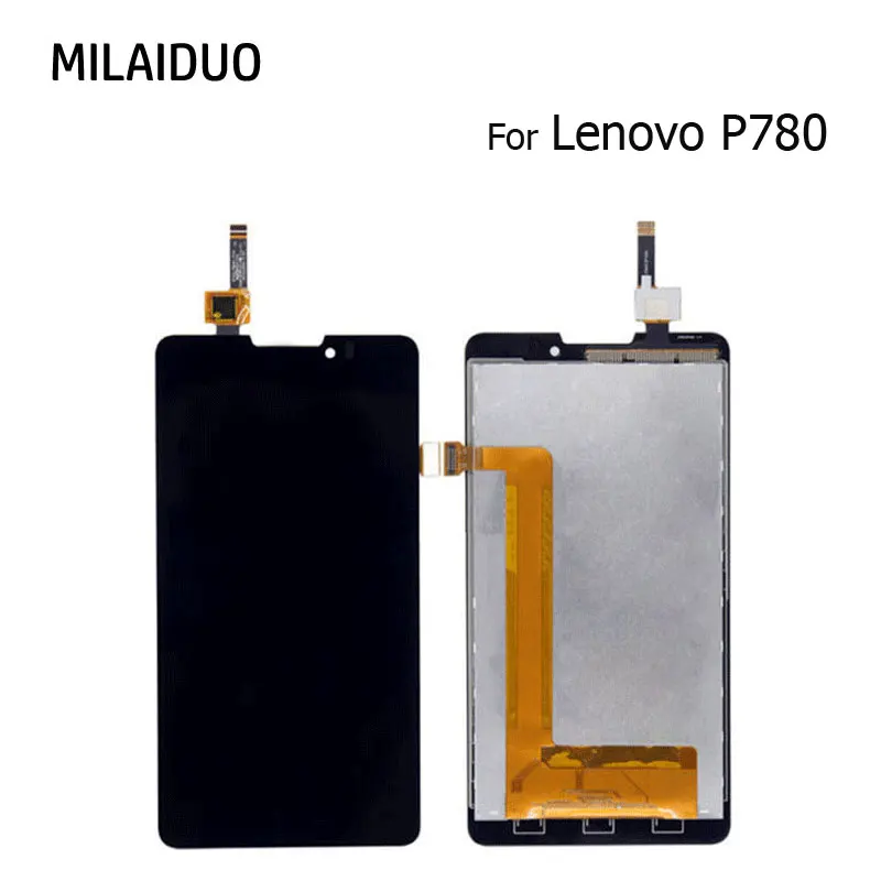

LCD Display For Lenovo P780 Touch Screen Digitizer Assembly Replacement Parts Black No Frame 5.0" 100% Tested