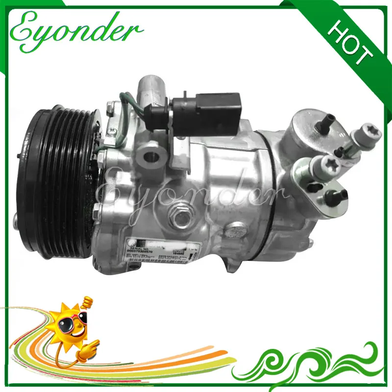 Компрессор кондиционера SD6V12 для Volkswagen Fox Gol POLO Saveiro SKODA FABIA 5u0820803f 6RF820803C