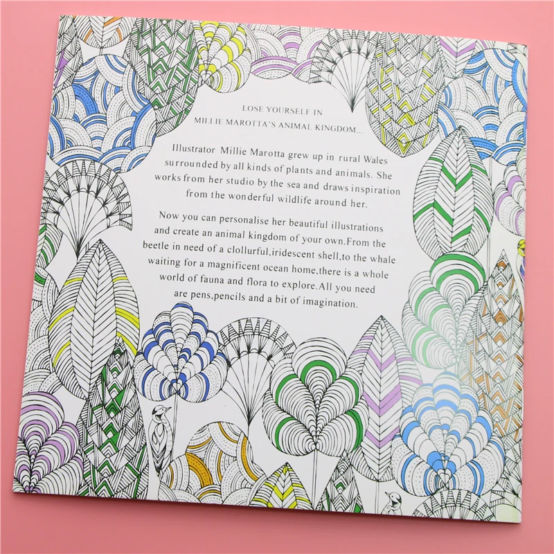 24 Pages Animal Kingdom English Edition Coloring Book for Children Adult Relieve Stress Kill Time Painting Drawing Book 24 Pages Animal Kingdom English Edition Coloring Book for Children Adult Relieve Stress Kill Time Painting Drawing Book