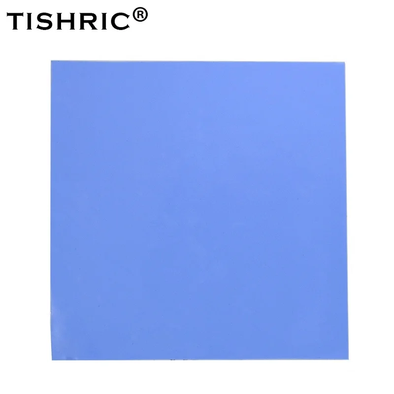 TISHRIC Computer PC Fan heatsink Heat Sink Cooling Cooler GPU CPU Thermal Pads 1mm Conductive Silicone Pad - Цвет лезвия: No cut