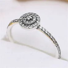 

Authentic 925 Sterling Silver Fashion Radiant Elegance Feature Ring For Women Engagement Anniversary Gift Fine Pandora Jewelry