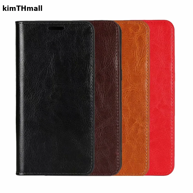 Case For Samsung Galaxy J4 Plus J415F J6 J610F case Flip Cover High quality Genuine Leather Wallet Soft kimTHmall | Мобильные