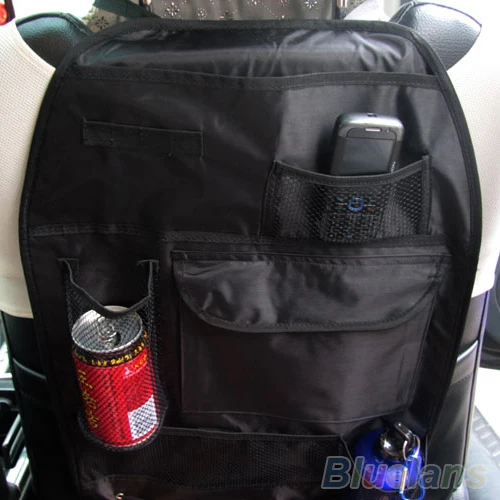 Полезный черный органайзер для заднего сиденья автомобиля мульти-карман сумка для хранения Коробка Чехол