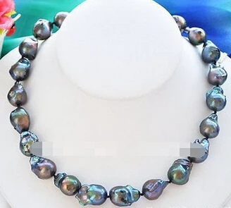 

LL<<< 1613 17inch PINK LAVENDER BAROQUE KESHI REBORN PEARL NECKLACE
