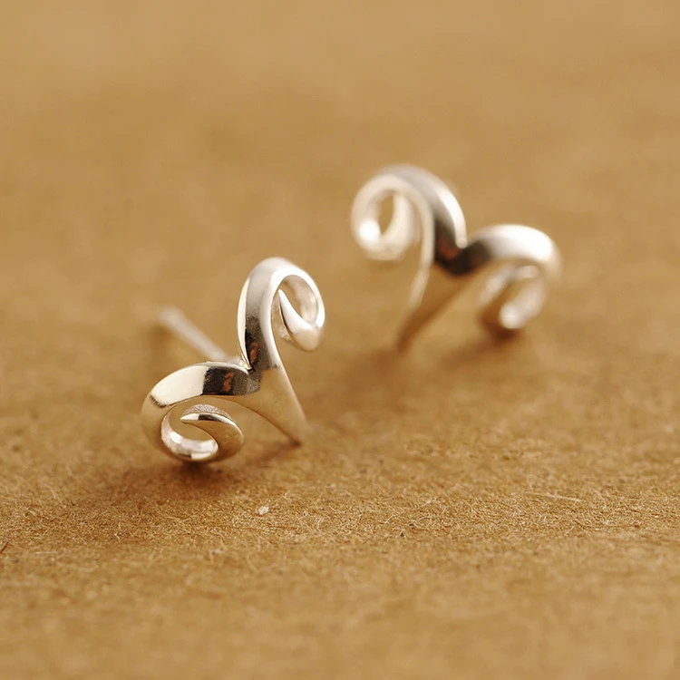 925 svsterling svearrings ювелирные изделия Милая личность искусство Лев овца серьги рога