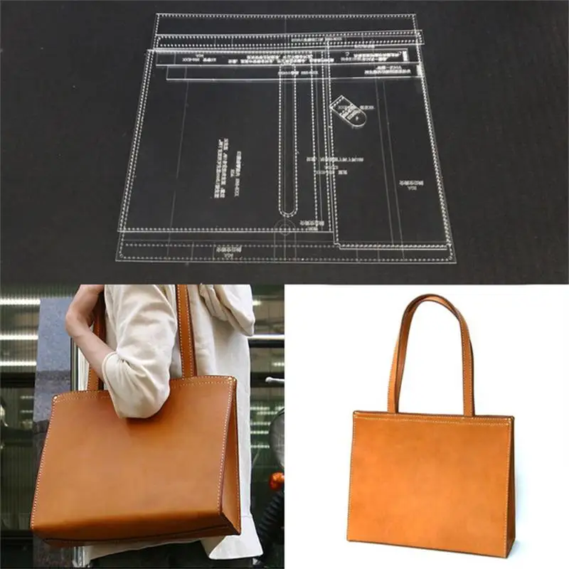 Сумка на плечо акриловая кожаная сумка шаблон кожа искусственная хобби набор