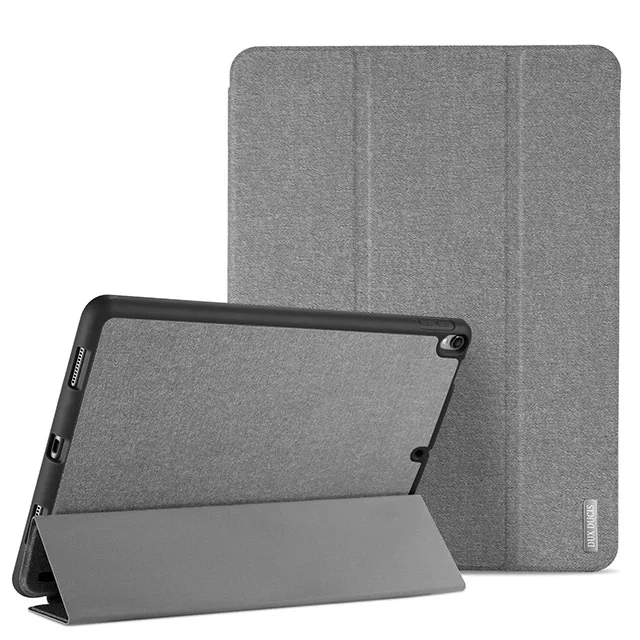 Умный чехол для ipad Pro 12,9, роскошный кожаный чехол с подставкой retina для ipad Pro 12,9 дюйма, Ультратонкий чехол с функцией автоматического сна - Цвет: Gray