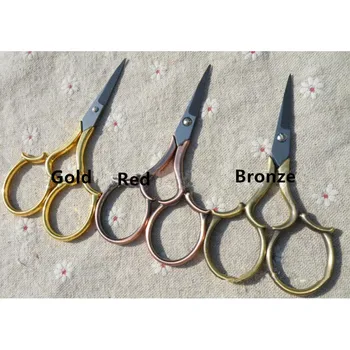 

Wholesale European Tailor's Sewing Scissors Cutting Household DIY,Chinese Classical Handicraft Steel Sewing,11cm,5Pcs