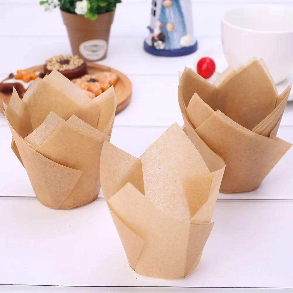 

Mini 50pcs Cute Cake Paper Cookie Cake Stand Paper Holder Tray Baking Wrapper Muffin Cases Christmas Tool Muffin Cupcake NEW