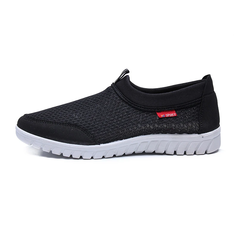 UPUPER Breathable Mesh Summer Sneakers Men's Running Shoes Fashion Soft Trainers Sport Shoes Zapatos Hombre Plues Size 38-50