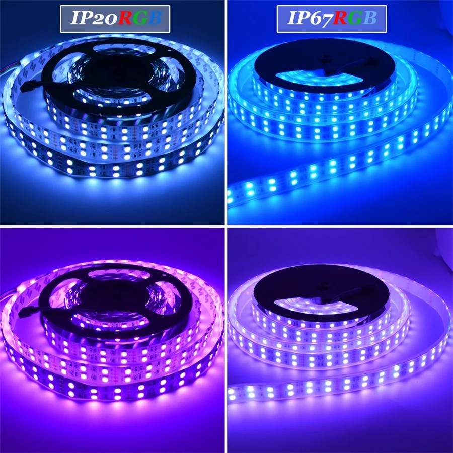 Гибкая светодиодная лента RGB 12 в пост. Тока 120 светодиодов/м 5050 SMD 5 м/катушка