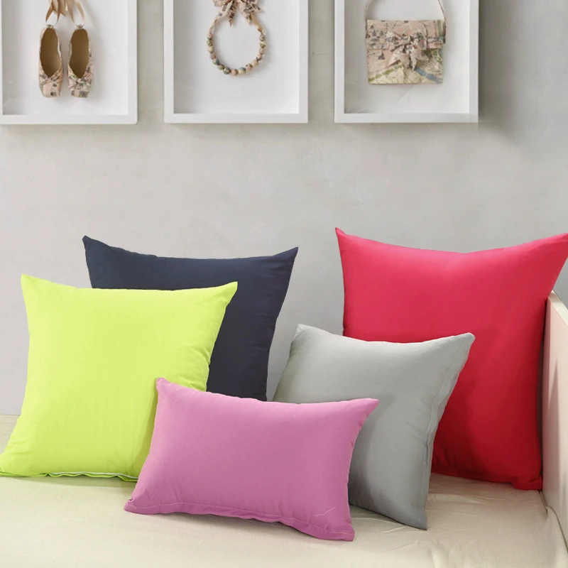 CANIRICA 18 цветов Чехлы для подушек Твердый чехол домашние cojines decorativos para sof
