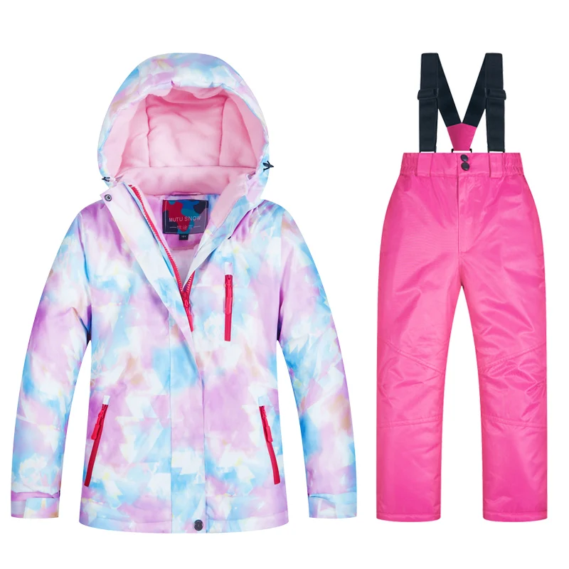 

New Kids Ski Suits Winter Children's Jacket And Pant Waterproof Snow Jacket For Girls Brands Skiing And Snowboarding Clothes