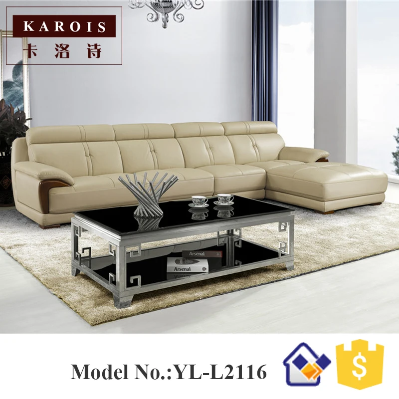 2018 New Design Modern Living Room Furniture Leather Corner Fancy Sofa Set China