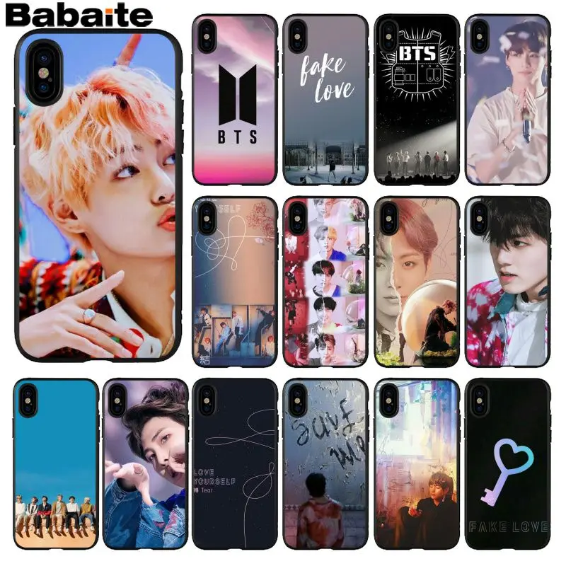 

Babaite BTS Yourself Fake Love Bangtan Boys Soft Silicone TPU Phone Cover for Apple iPhone 8 7 6 Plus X XS MAX 5 5S SE XR Cases