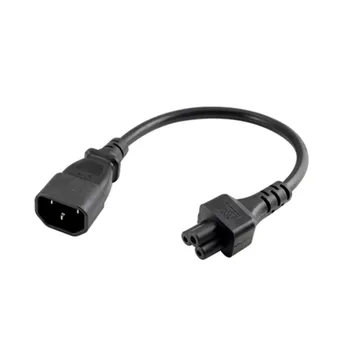 

IEC 320 C14 Male Plug to C5 Female Adapter Cable IEC 3 Pin Male to C5 .PDU PSU Power Converter Cord ,30CM