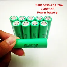 Сделано в Корее INR18650-25R 2500mAh 18650 батарея 3,7 V разрядка 20a специальная батарея для электронных сигарет