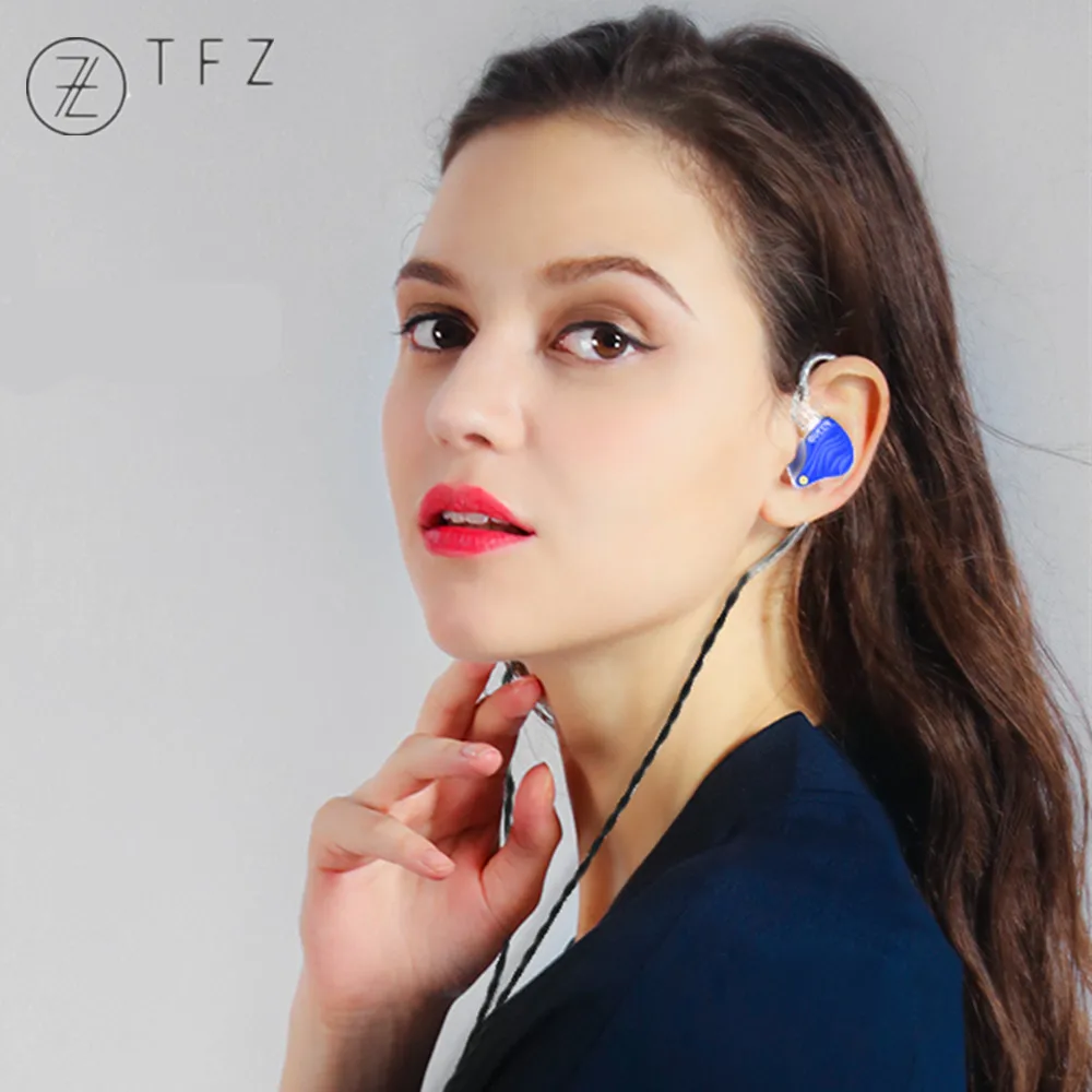 Металлические Hi Fi наушники TFZ QUEEN с 2 контактным интерфейсом IEM 3 5 мм вкладыши для