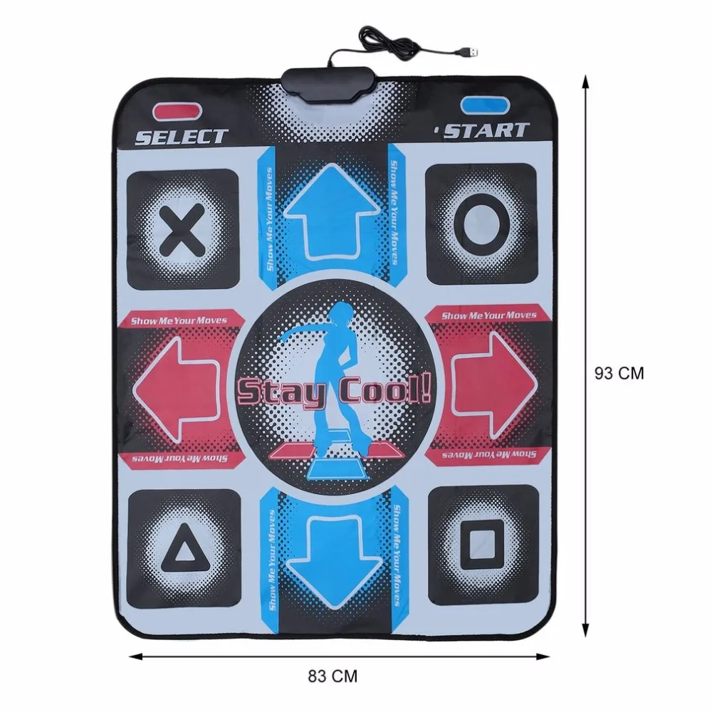 Non-Slip Durable Wear-resistant Dancing Step Dance Mat Pad Pads Dancer Blanket to PC with USB for Bodybuilding Fitness