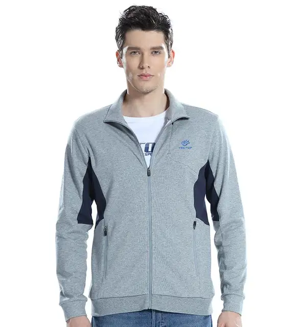 Mens Sports Jackets Male Sportswear Sweatshirts Breathable Cotton Sport