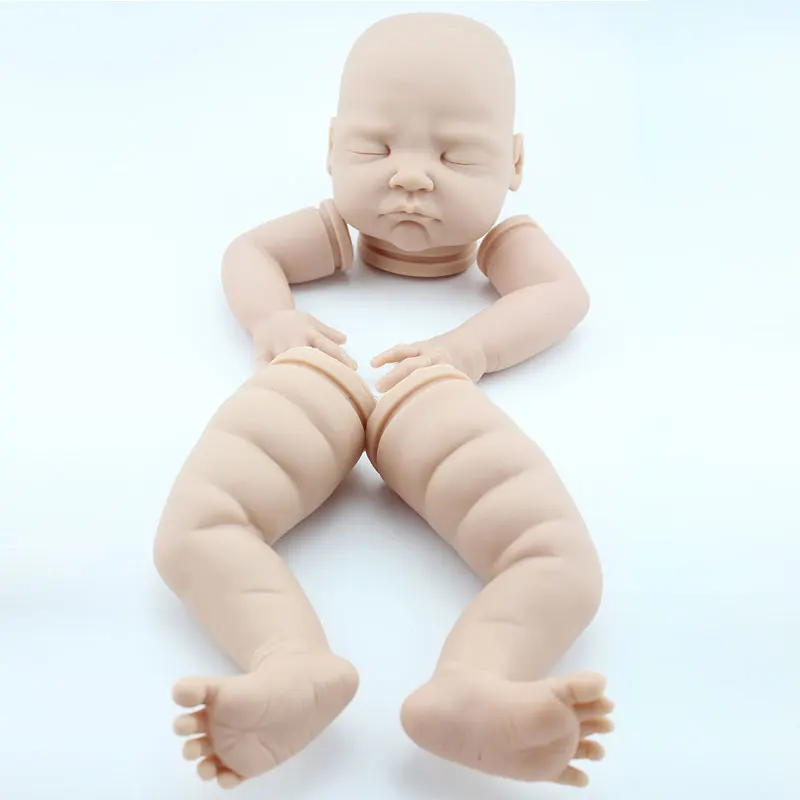 20inch DIY Model Reborn Kit Soft Silicone Reborn Doll Kit Mold Arms Legs BeBe for Sleeping Reborn Dolls DIY Mould Accessories   