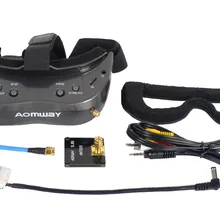 Горячий Aomway Commander Goggles V2 3D 5,8G 64Ch 1080P 800*600 SVGA FPV видео гарнитура Поддержка HDMI DVR FOV 45 для модели RC