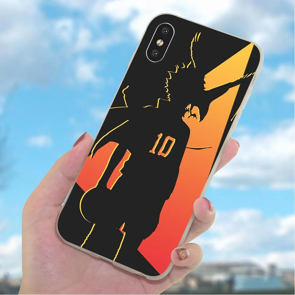 Мягкий ударопрочный чехол для телефона из ТПУ Haikyuu Nekoma iPhone 6 7 XR X 8 Plus 5 6S SE Xs Max 11