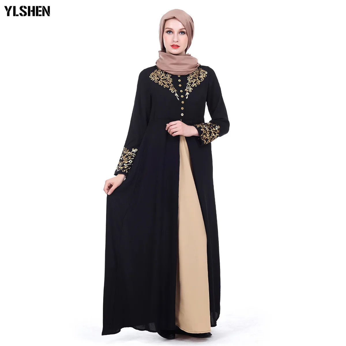 Женское мусульманское платье макси Abaya в стиле Рамадана для молитвы