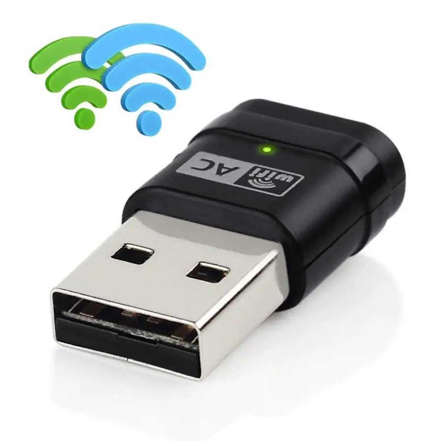 Binmer 802.11ac WiFi Adapter Dongle USB Wireless Adapter Dongle Ultra-fast AC600 433+150Mbps 