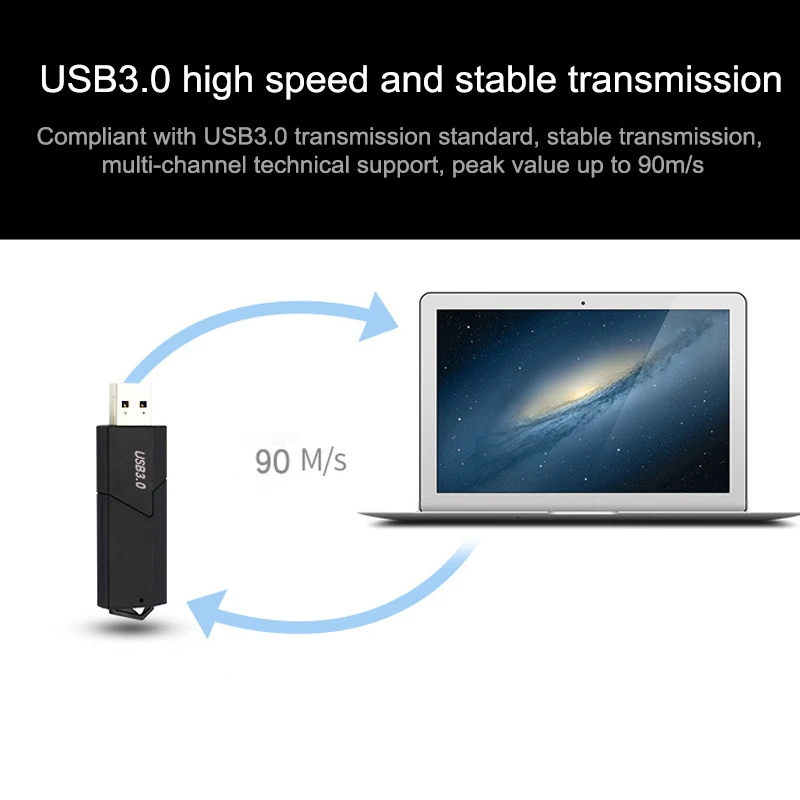 Недавно USB3.0 Card Reader многофункциональный мини Портативный Порты и разъёмы высокое Скорость TF Micro SD карты