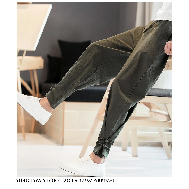 Sinicism مخزن الرجال الشارع الشهير ركض 2019 رجل عارضة الربيع مضحك المسار SweatPants الذكور القطن الحريم عداء ببطء الورك هوب الموضات