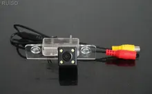 Retrovisor Do Carro HD Rear view Back up da câmera Para VW Touareg Passat Tiguan Polo Golf Com a Linha de Estacionamento À Prova D’ Água Visão Noturna 4LED