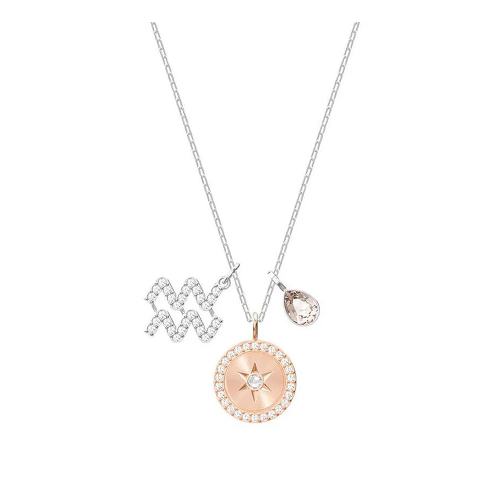 

2018 New Twelve Constellation Necklace Female Aquarius Smart Clavicle Chain Gift To Send His Girlfriend Flashing Constellation