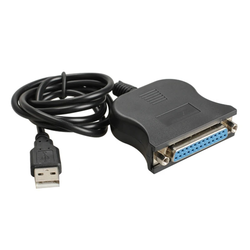 95cm USB 1.1 to DB25 Female Port Print Converter Cable LPT USB Adapter LPT Cable LPT to USB Cable Cord Wire for PC Black