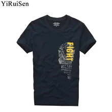 YIRUISEN брендовая одежда модная индийская Футболка с принтом Мужская футболка с коротким рукавом хлопок мужские футболки Masculinas