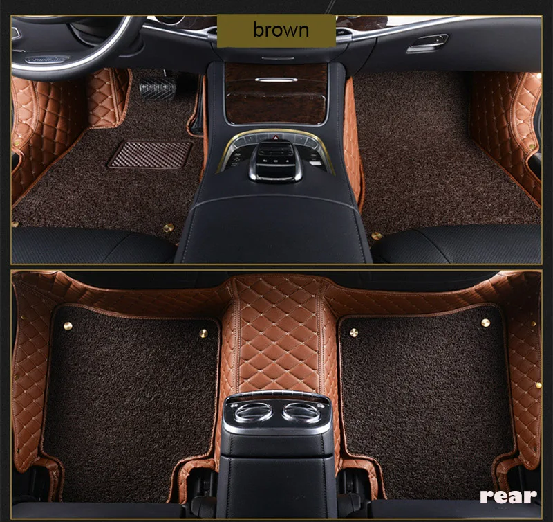  car floor mats for Cadillac SLS ATSL CTS XTS SRX CT6 ATS Escalade auto accessories car styling Cust