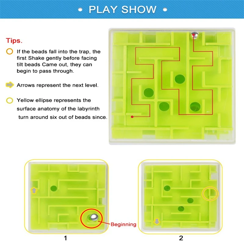 3D Мини скоростной кубик лабиринт магический куб головоломка игра кубики магикос Обучающие игрушки Лабиринт катающийся мяч игрушки для детей и взрослых AQ1563