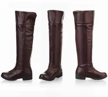 women Attack on Titan cosplay long boots Shingeki no Kyojin Over the Knee boots Eren Jaeger